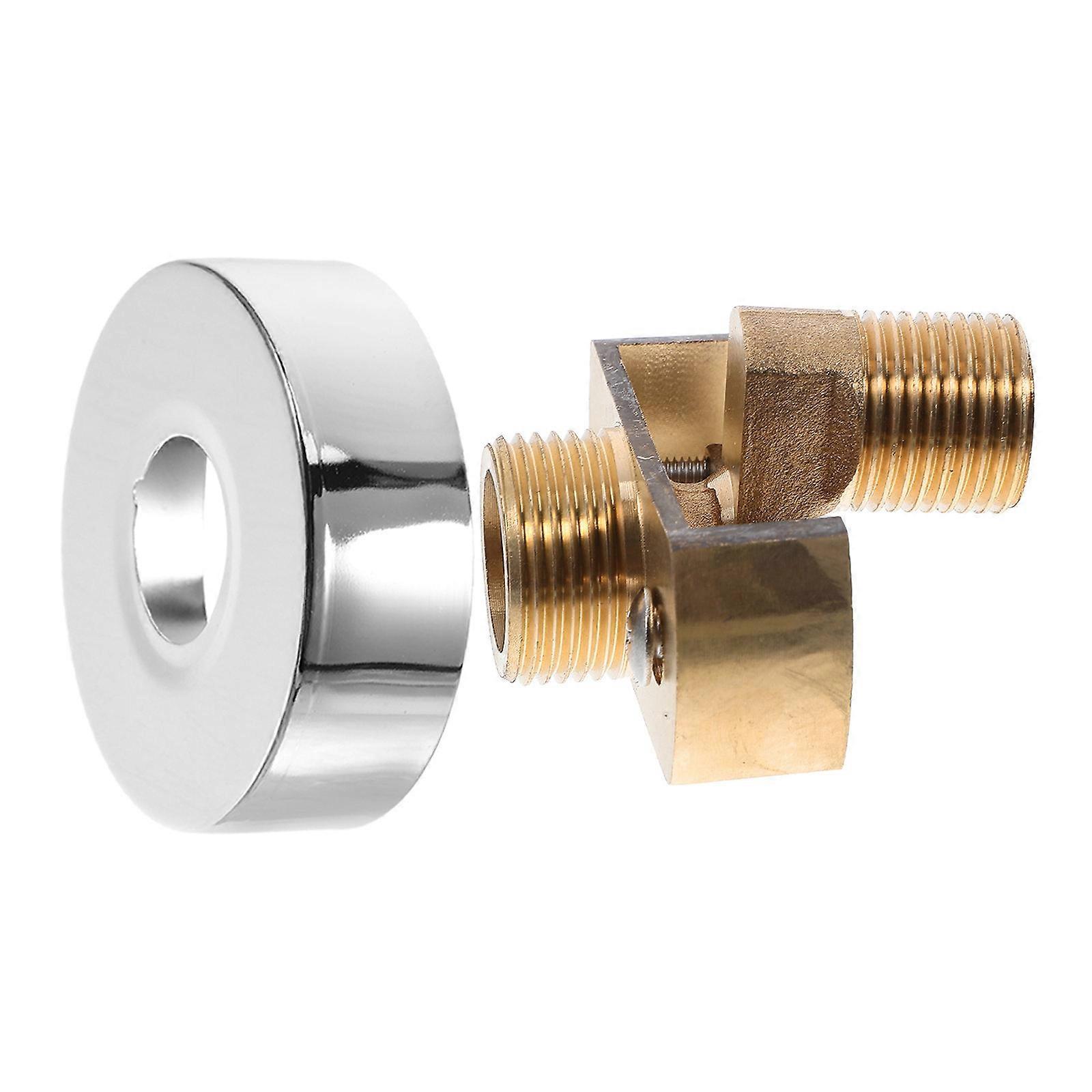 Shower Tub Faucet Adapter Copper Adjustable Valve with 3Sets Wall Mount Elbow
