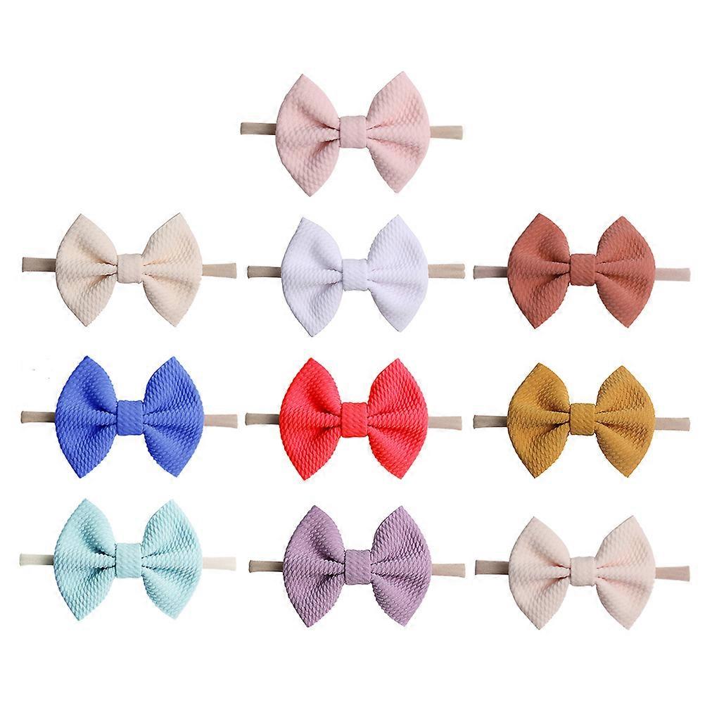 Party Supplies for Decoration 30Pcs Baby Bowknot Elastic Headwrap Assorted Color