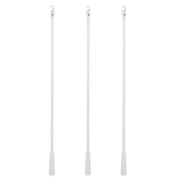 3 قطع الأقمشة عصا الستار سحب رود الألياف الزجاجية أعمى عصا الستائر العمودية رود مع فتاحة أعمى هوك