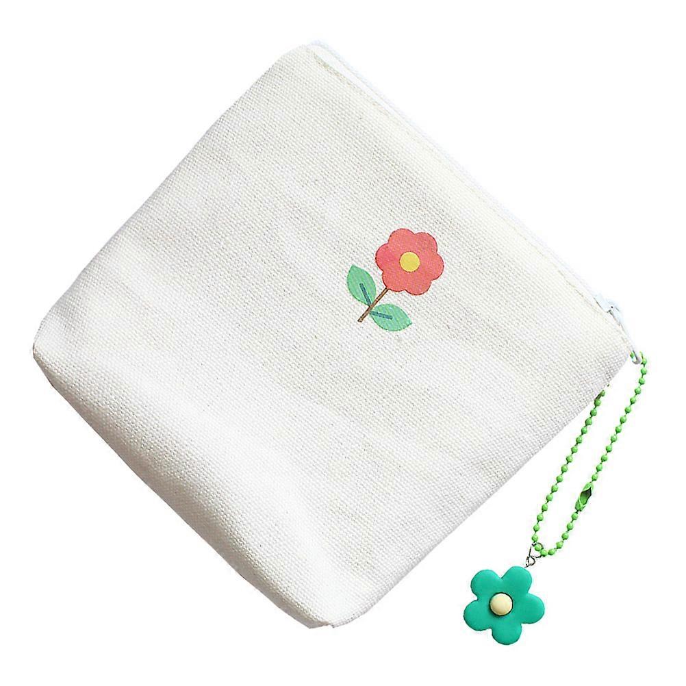 Canvas Storage Bag Portable Data Cable Bag for Storage 2Pcs