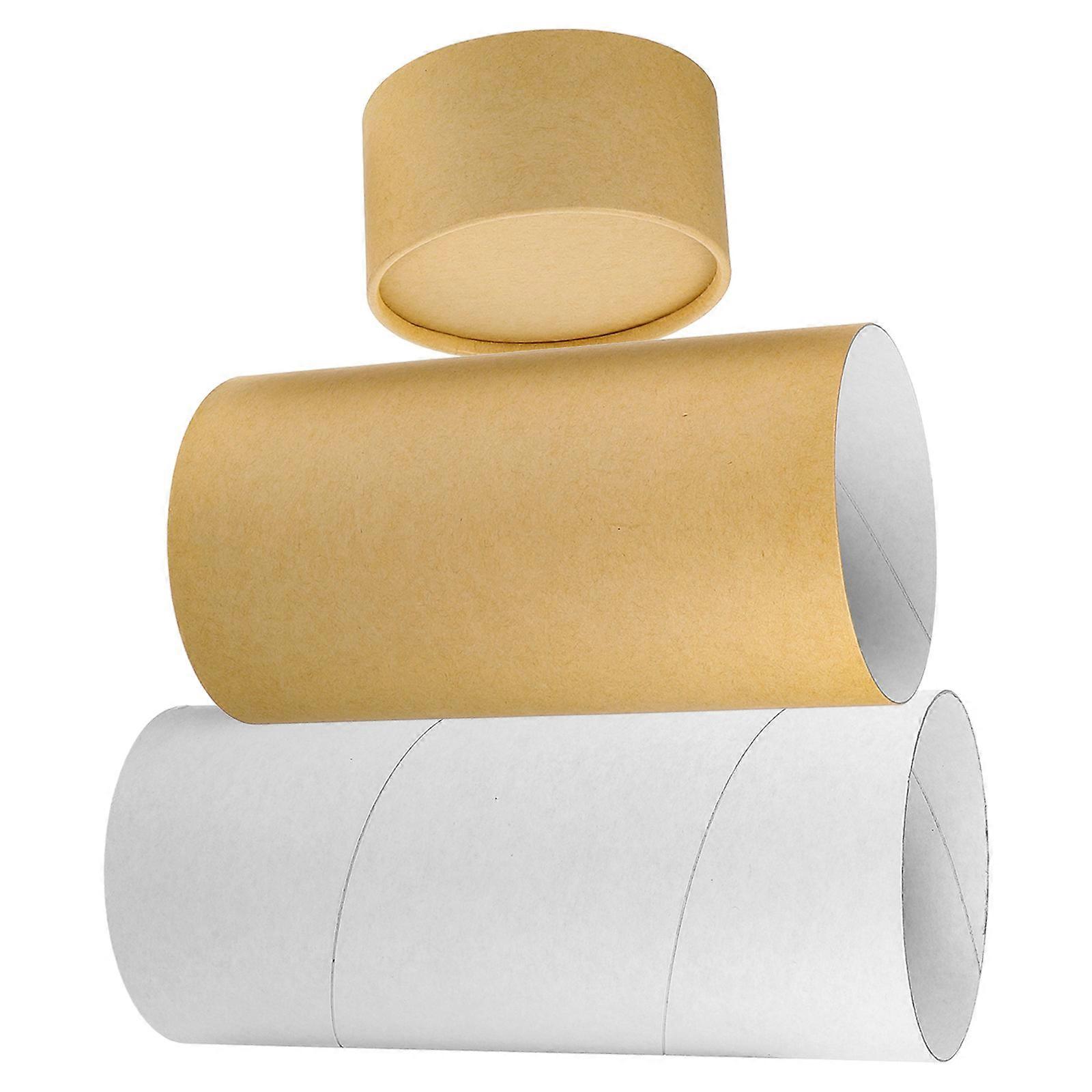 Biodegradable Urn Cylinder for Human Ashes and Pet Ashes Made of Paper with Light Yellow Color for Ash Scattering 1Set