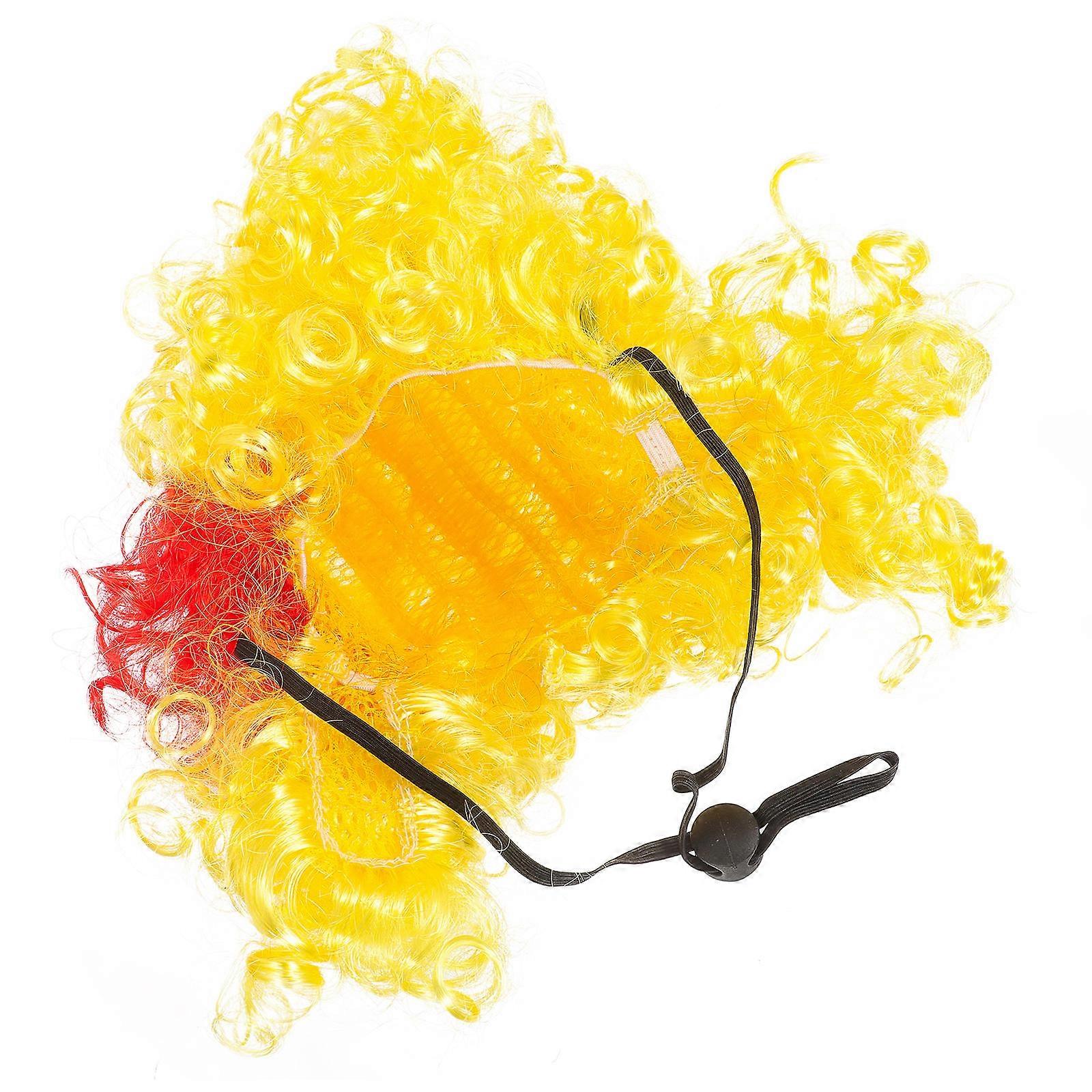 Assorted Color Dog Wig Cosplay Costume For Dogs And Cats With Adjustable Strap 3Pcs