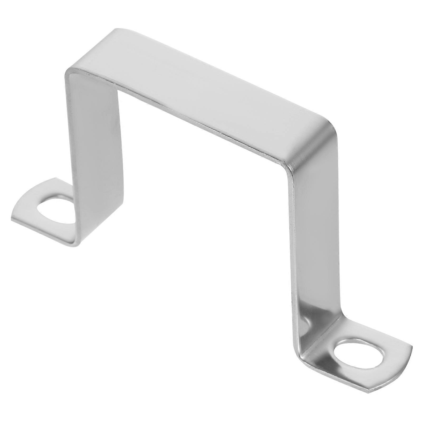 Square Clamp Stainless Steel Clamp for Pipe 5Pcs Secure Water Pipe Brackets