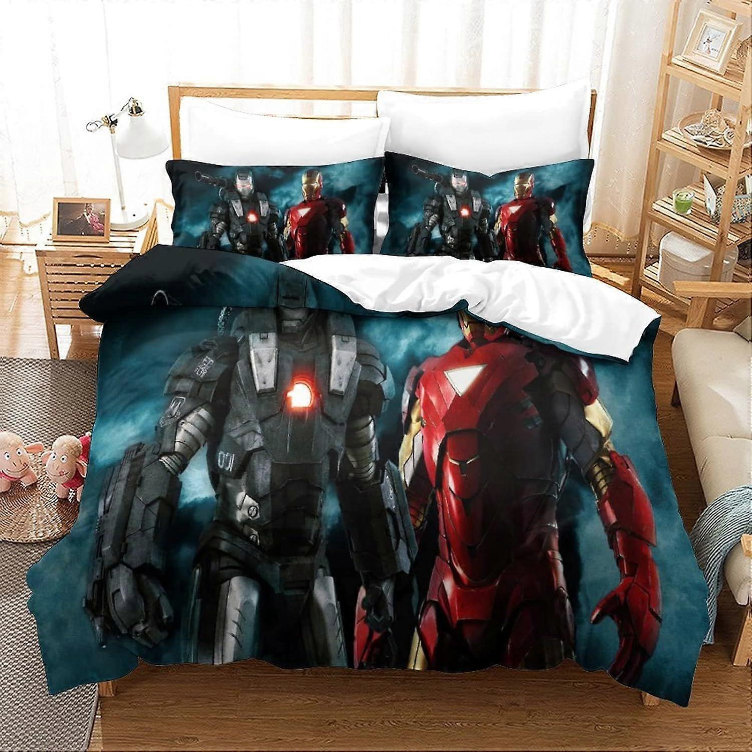 Style287 Iron Man Duvet Cover Super Hero Printed Duvet Cover 140X200CM