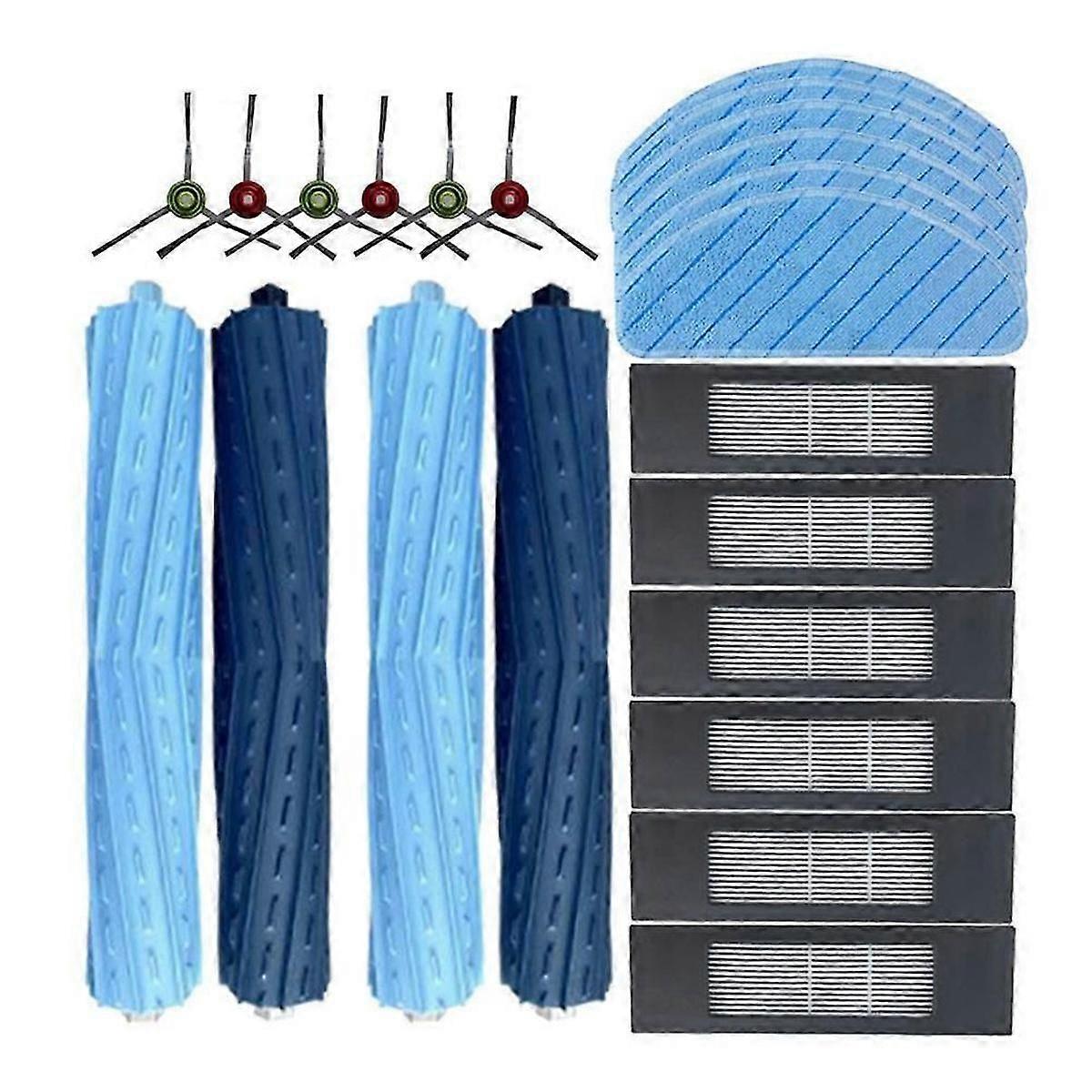 22PCS suitable for Ecovacs DEEBOT T9 AIVI / T9 AIVI+ Robot Vacuum Cleaner Parts Replacement Main Side Brush Filter Mop Cloth