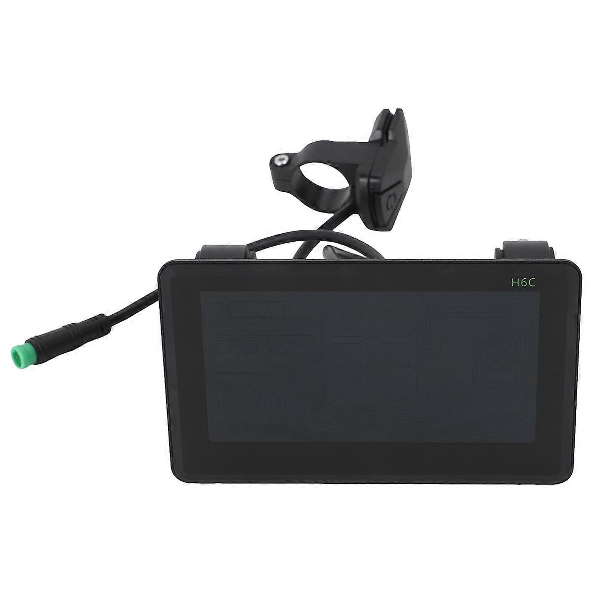 H6C Electric Bike LCD Display Meter 24V-60V E Scooter LCD Panel Color Screen with USB UART for Elect