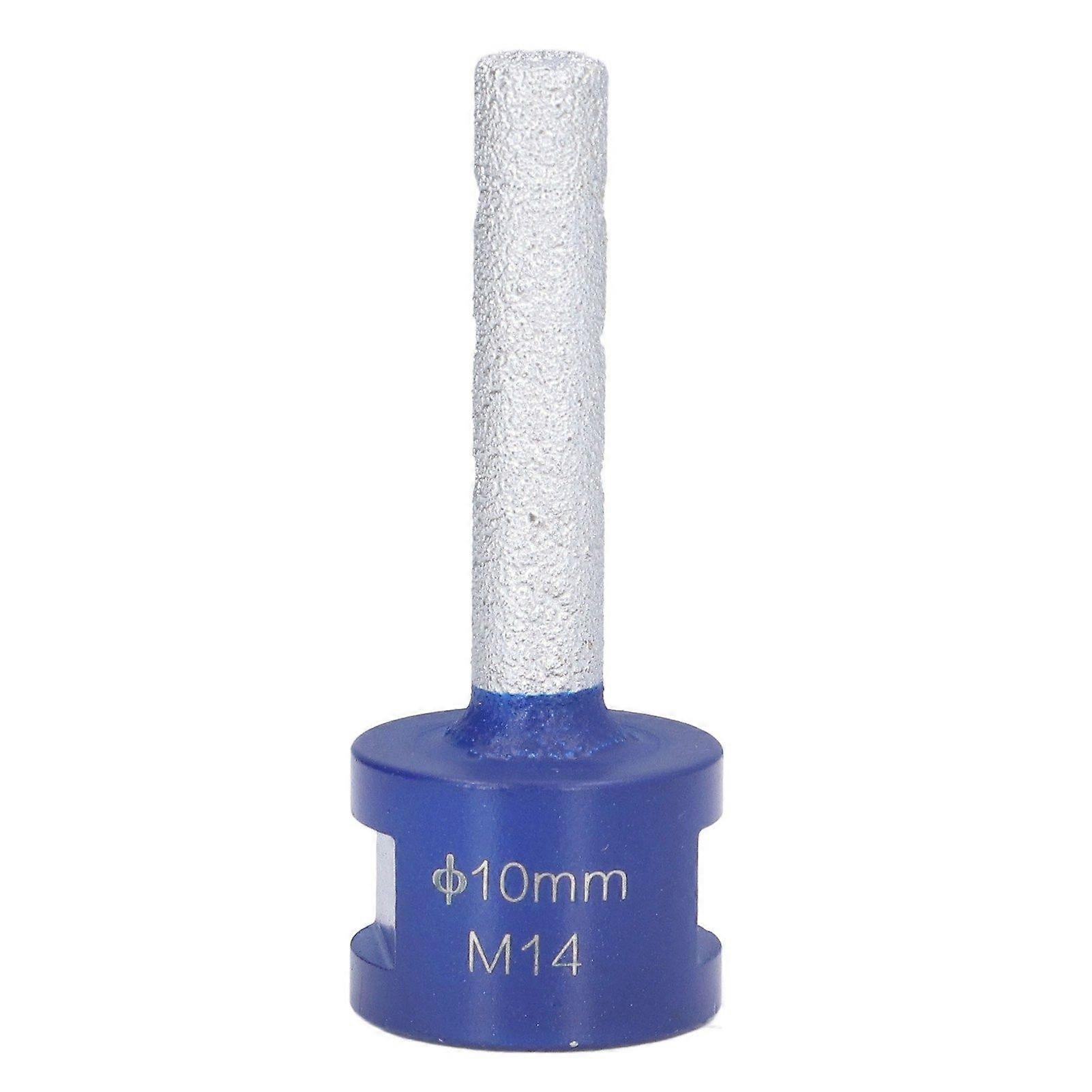 Diamond Finger Bit Vacuum Brazing Welding Milling Cutter M14 Thread for Porcelain Hard Ceramic10mm