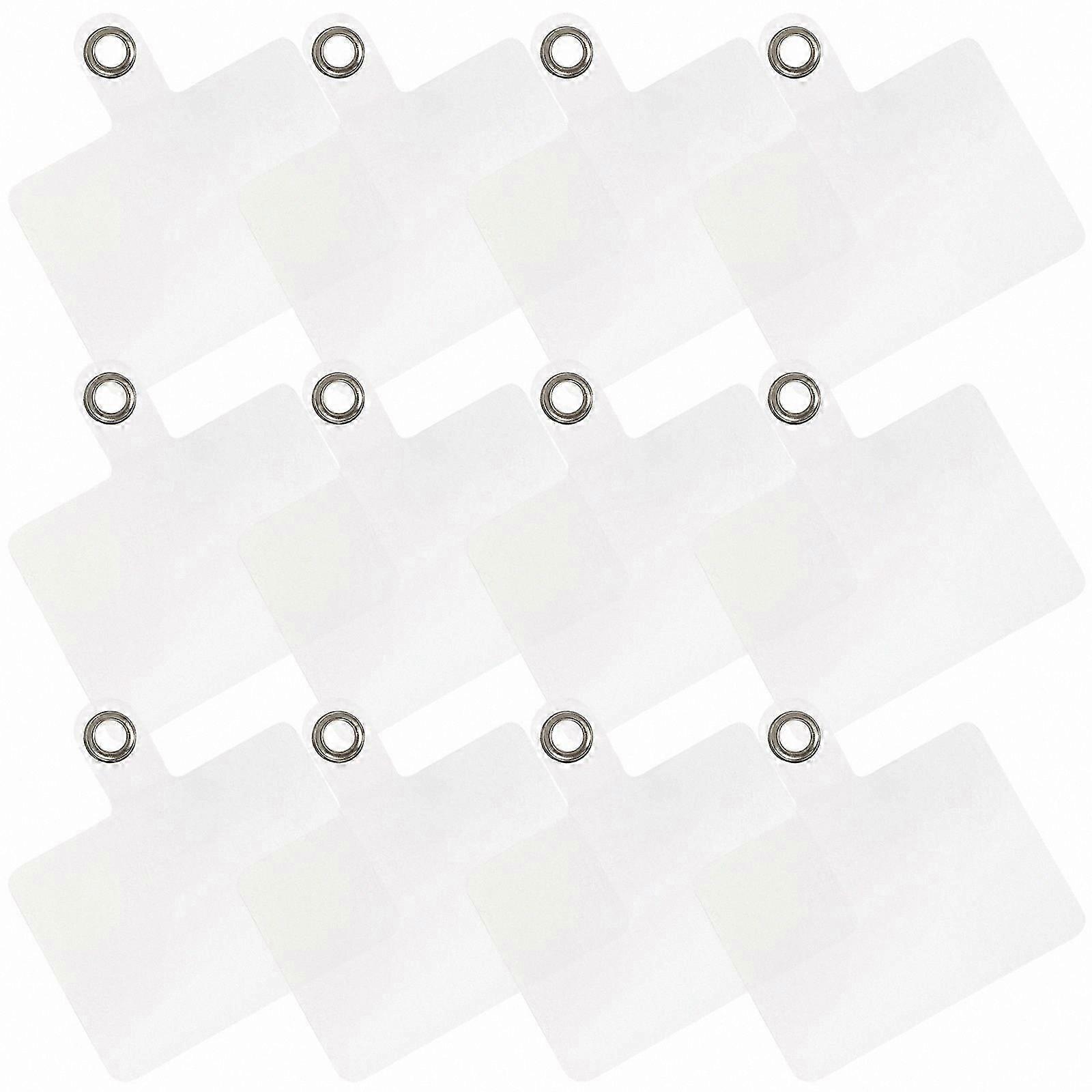 20-Pack Clear Phone Tether Tabs with Anti-Drop Pads and Rust-Resistant Hooks for Everyday Use