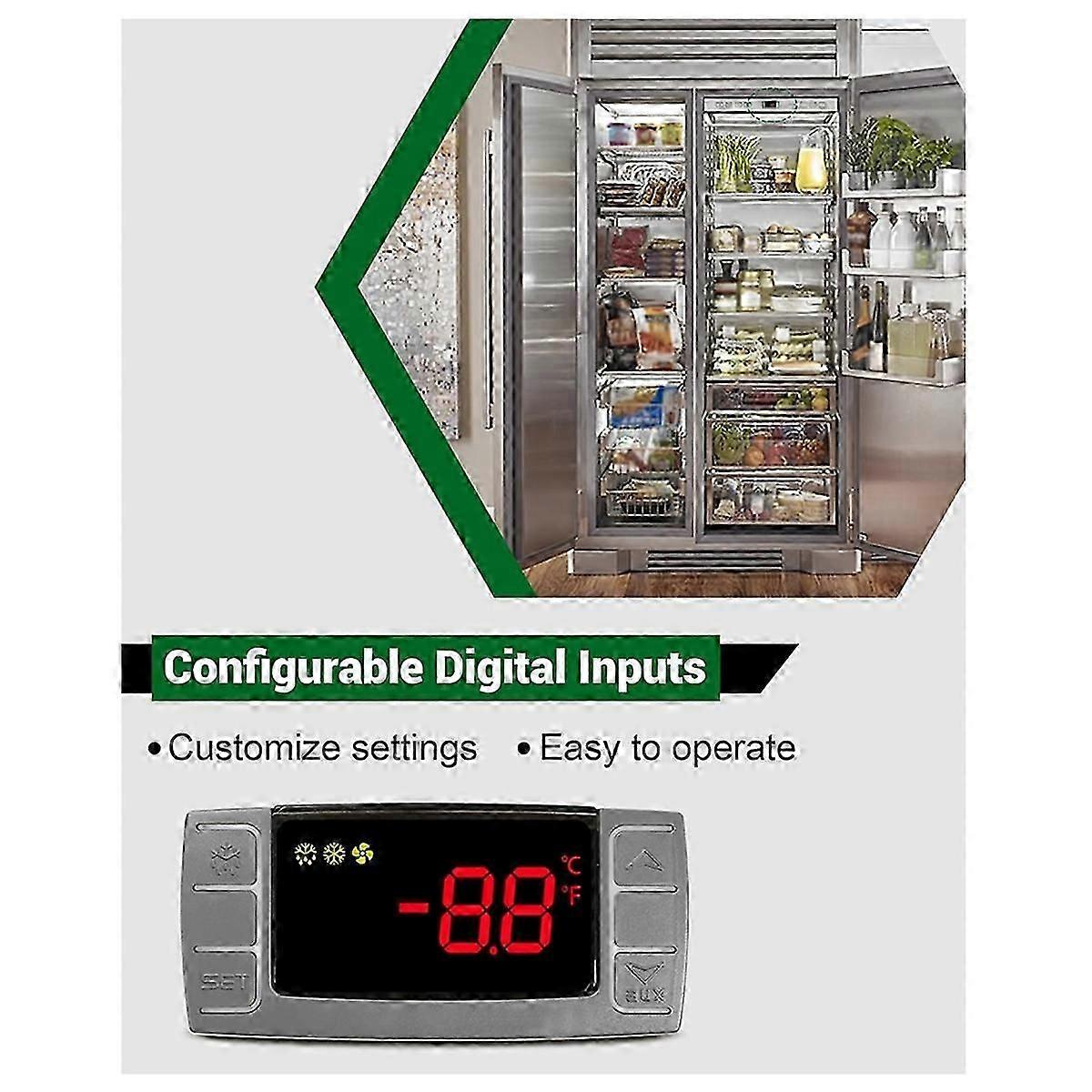 For XR02CX-4N1F1 Temperature Controller, Replace for Temperature Controller Fit for Refrigerators/Freezer
