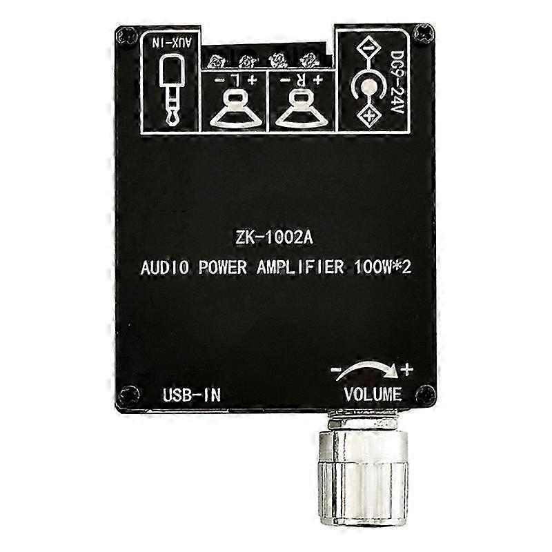 ZK-1002A 5.1 Bluetooth Power Amplifier Board 100W Channel Amplifier Board with Short Circuit Protect