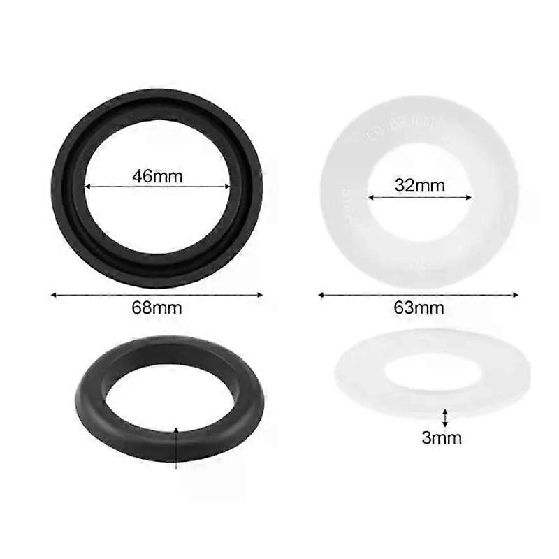 2Pcs Leak Prevention Water Valve Rubber Gasket For No 240282001 890615 816418 Cisterns Flat Seal Flush Valves