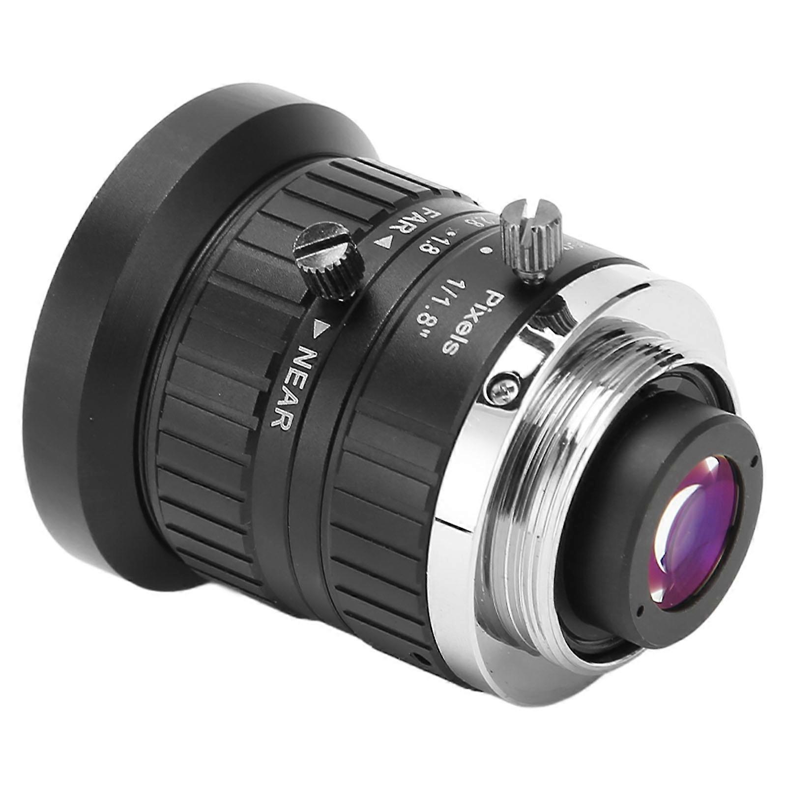 C Mount Lens 4mm Focal Length 10MP Low Distortion Manual Aperture for Industrial Camera 