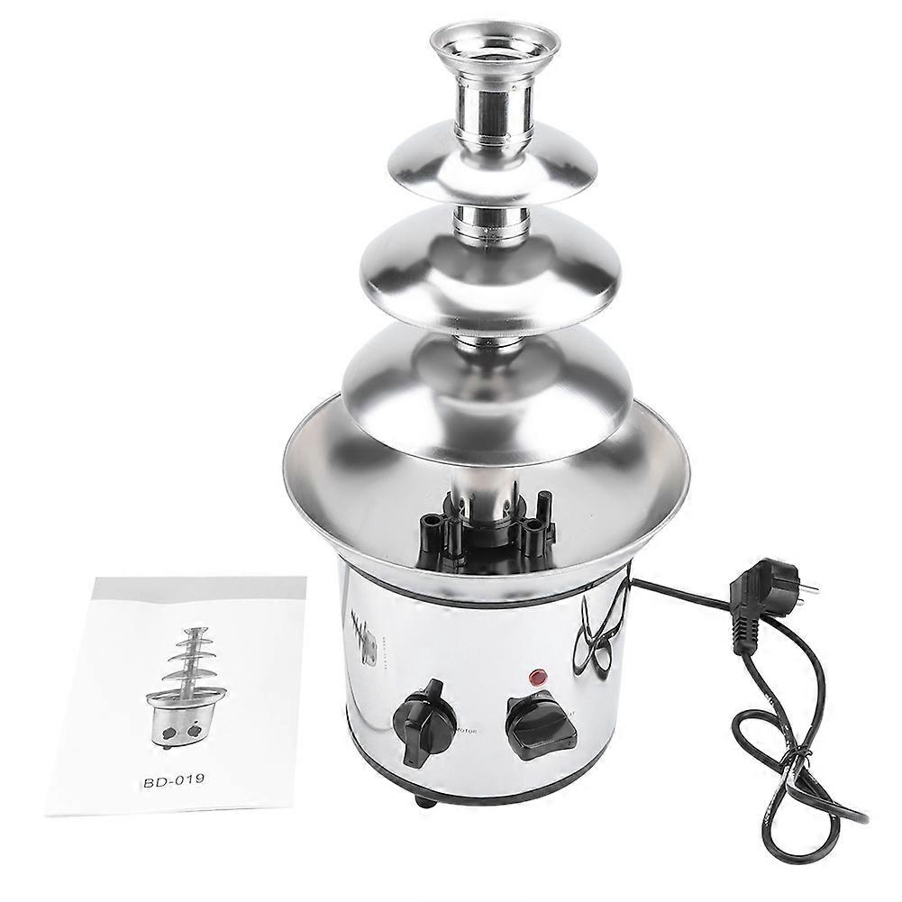 4 Tiers Electric Chocolate Melting Machine Fondue Maker Fountain