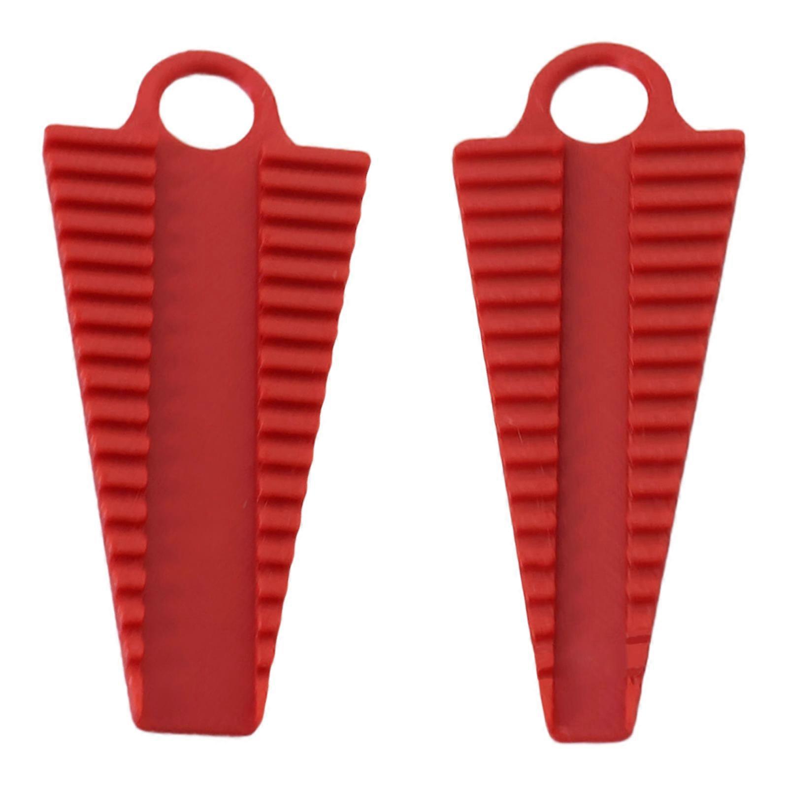 High Temperatures Resistant Wire Soldering Holders V Shaped Grooves Design Heat Shrink Tip Nonslip Surfaces  Red