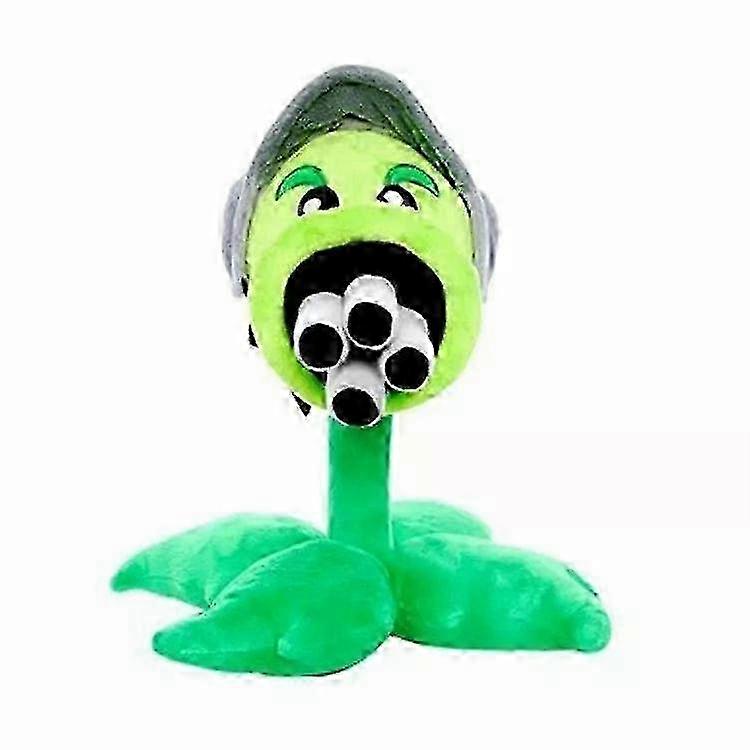Gatling Pea Peashooter Soft Plush Doll from Plants vs. Zombies: A Gifted Toy Figure