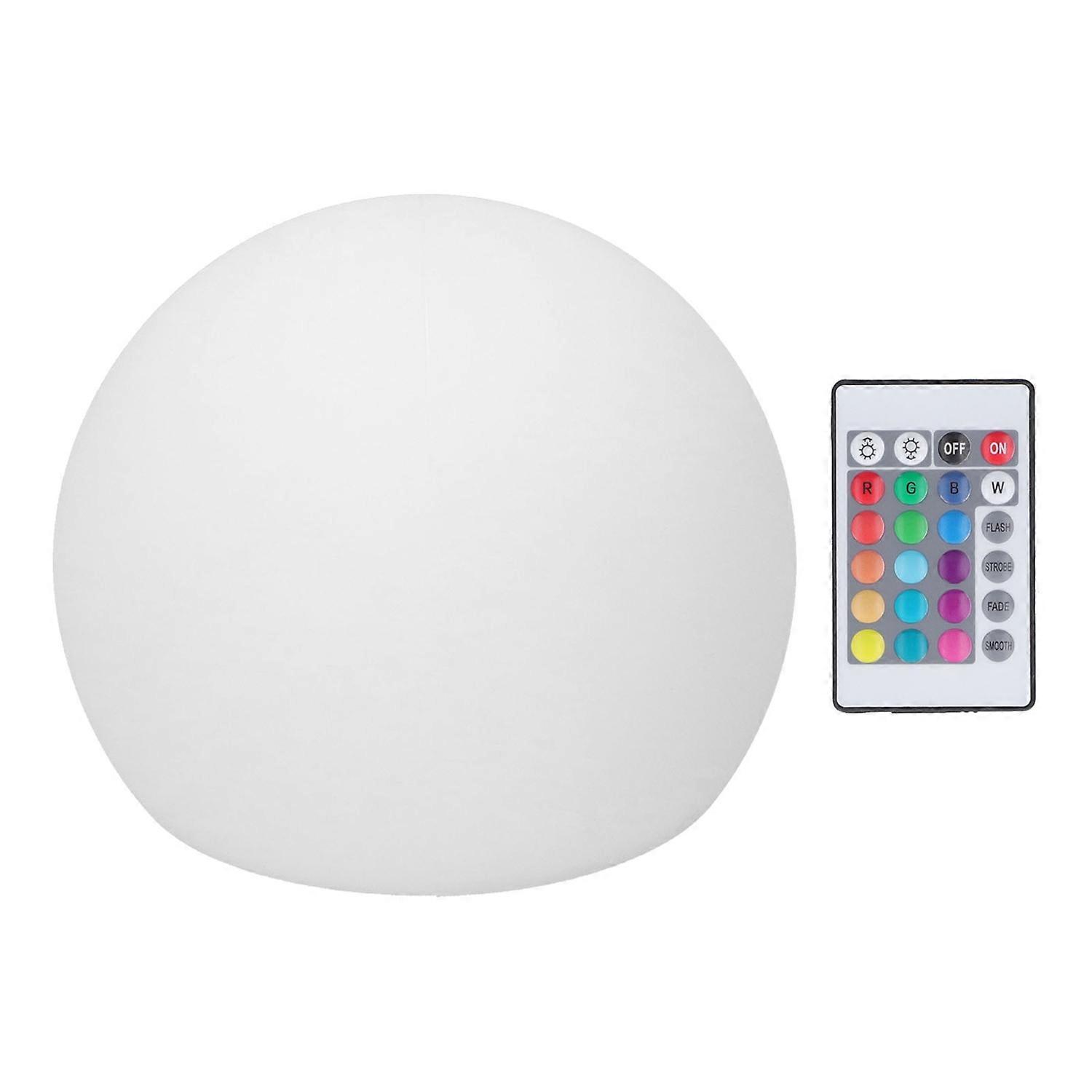 LED Ball Light 24 Key Remote Control RGBW Globe Lamp Night Light with 16 Color Dimmable 4 Modes 15x1