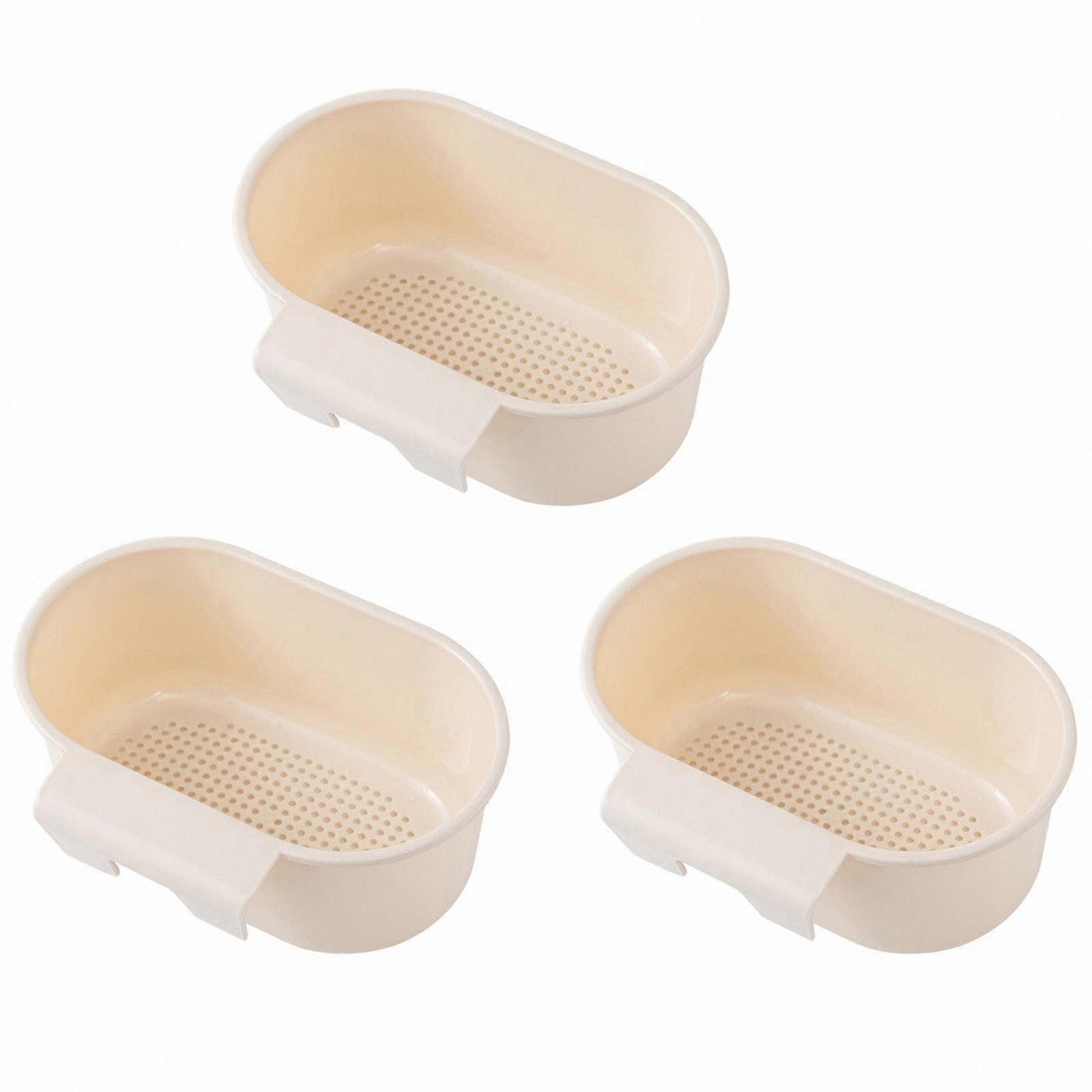 3-Piece Sink Strainer Set for Fruit and Vegetable Washing, Durable and Efficient