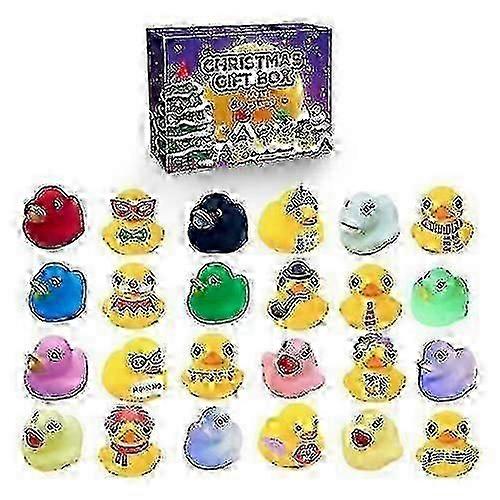 Quality 2023 Christmas Advent Calendar Blind Box Gift 24 Grids Rubber Ducks -c96