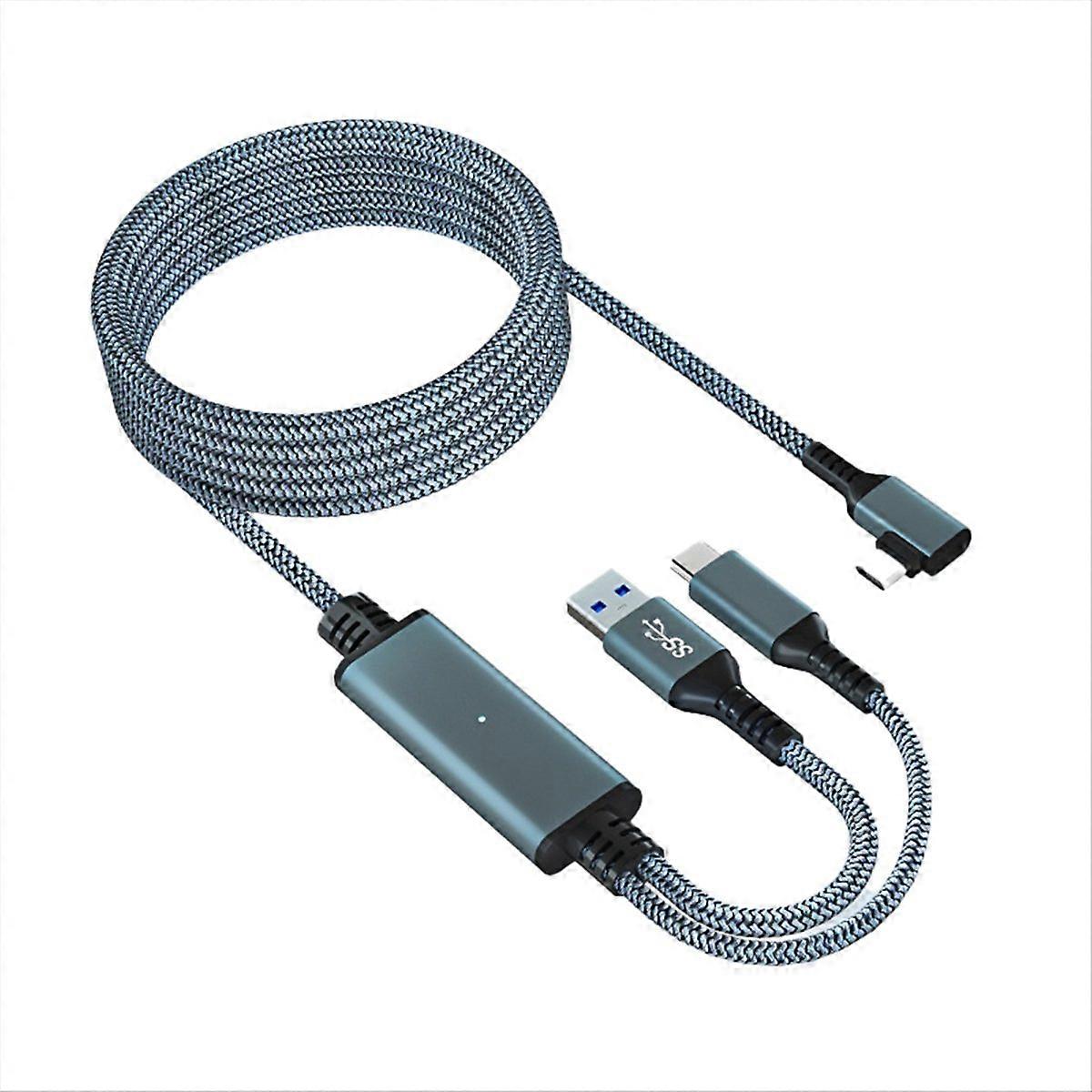 For Meta/ 3 Link Cable 5M VR Data Cable 2A Fast Charging 5Gbps High Speed Data  fer Cable