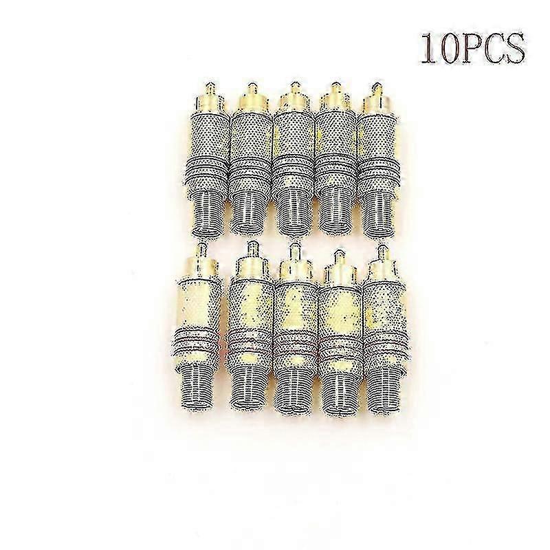 10pcs Connector Plug Audio Vedio Red