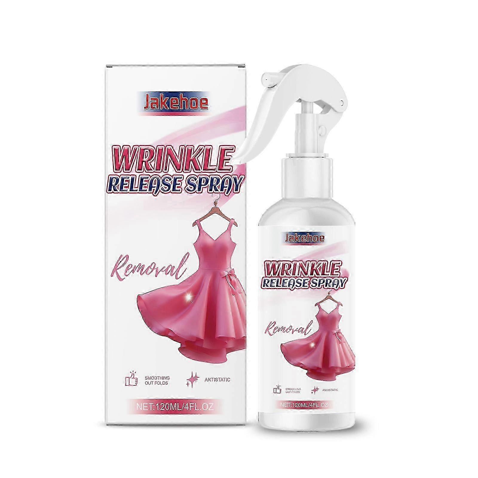 Jakehoe Clothes Wrinkle Removal Spray Easy To Operate Suitable For A Variety Of Fabrics Suitable For Business Trip Essential Spray
