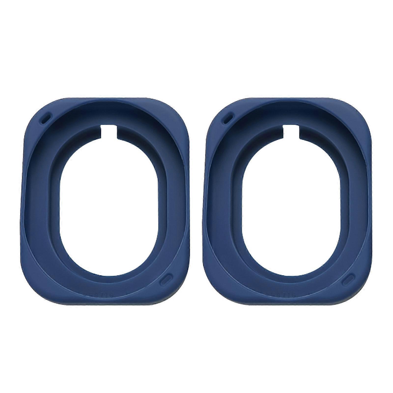 Silicone Earphone Case Shockproof Cover With Precise Excerpts For Charging Port And Regulators  Navy Blue