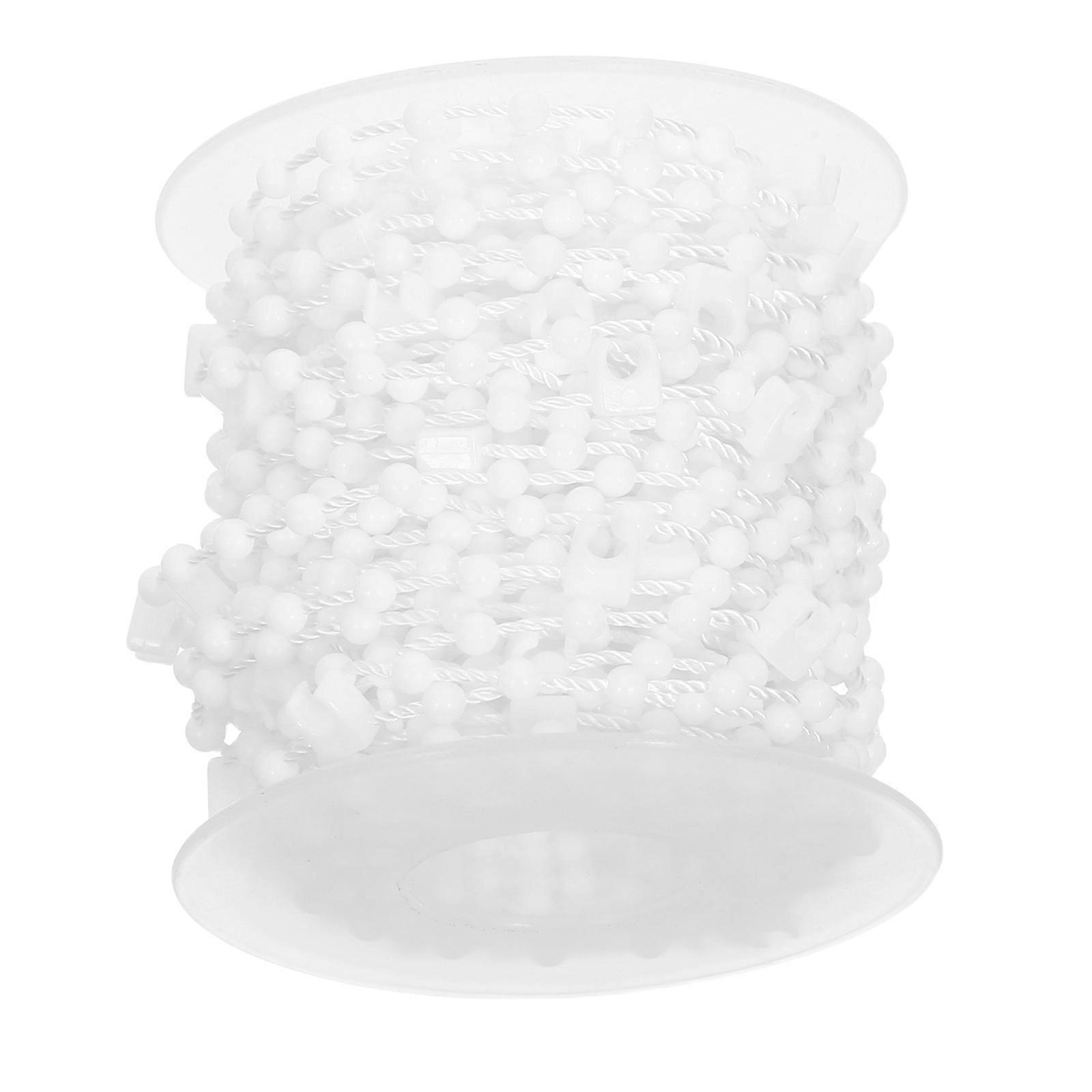 Vertical Blind Bottom Chain Plastic Roller Blind Cord for 1 Roll White
