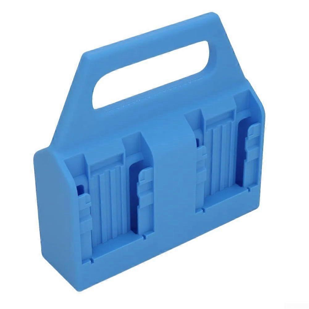 14V 18V Battery Holder Turquoise Gray for Efficient Tool Storage and Organization
