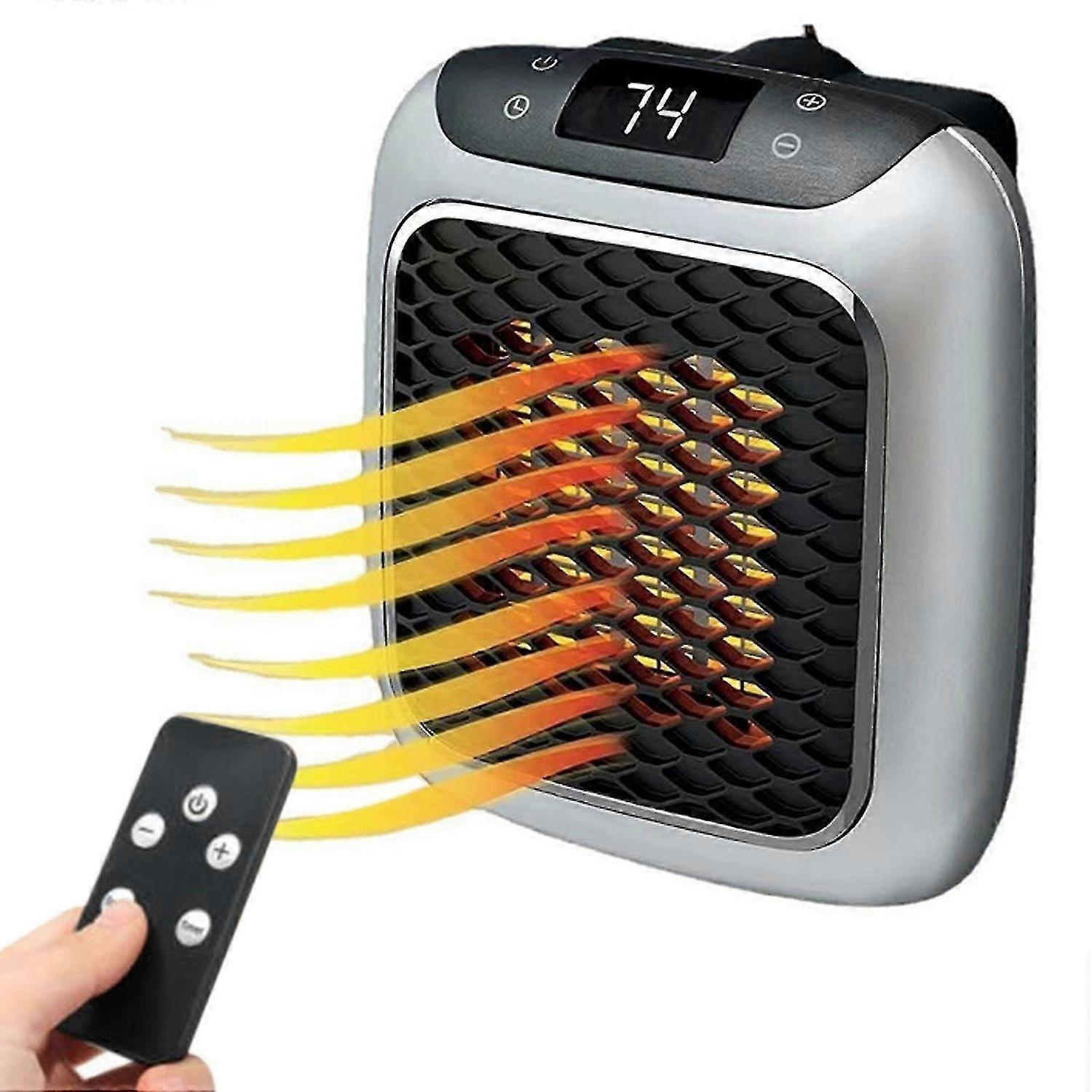 Radiateur soufflant intelligent 800W avec thermostat et télécommande pour un chauffage efficace