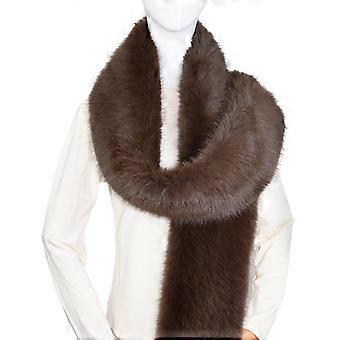 Breathable Plush Stole Shoulder Shawl Neck Wrap Cosy Winter Scarf For Outdoor Activity And Daily Use  White