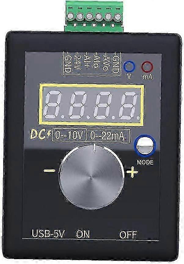 Portable Current Voltage Simulator 0-10V/4-20mA Signal Generator for Industrial PLC Testing