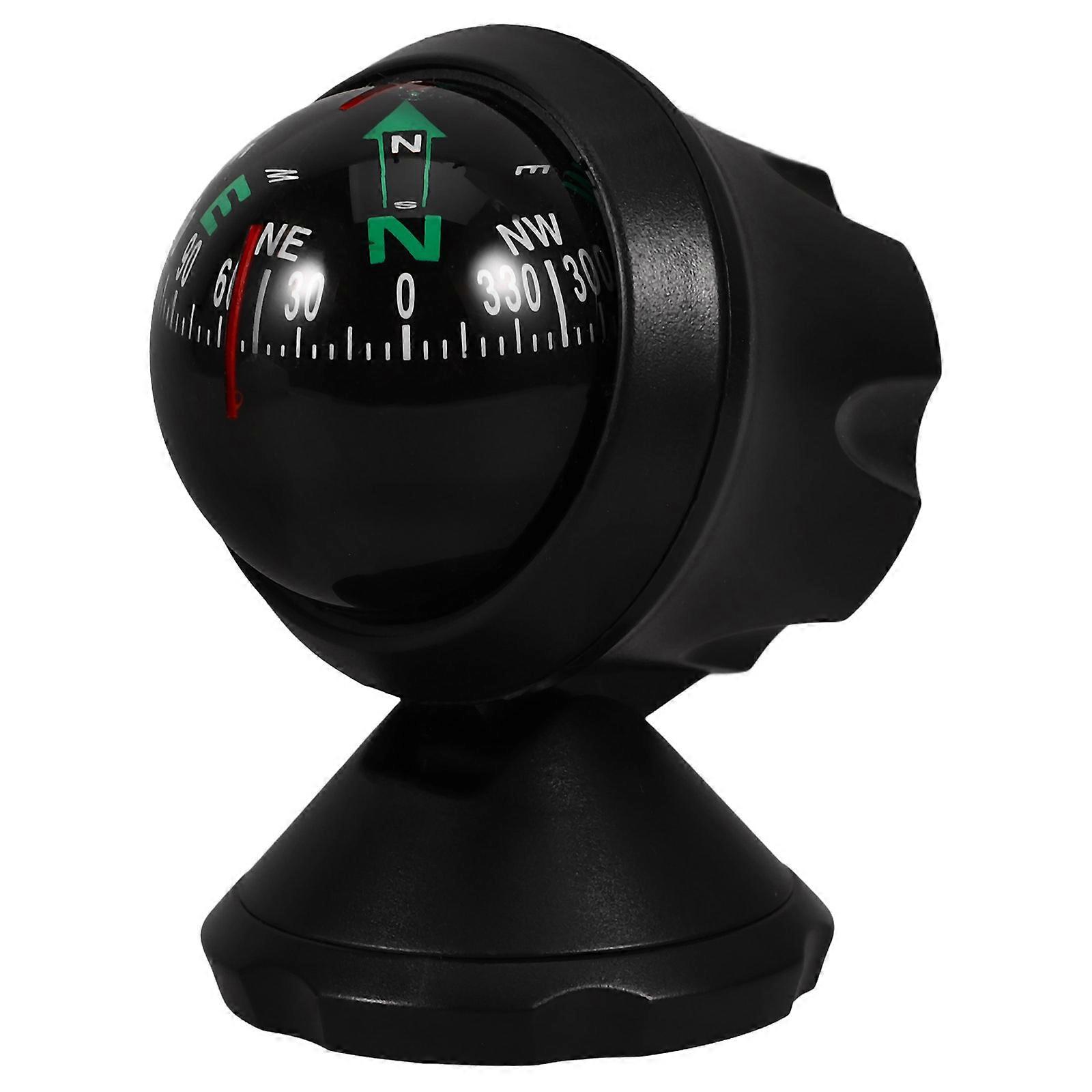 Car Compass Auto Mini Compass Compact Ball Compass with Adhesive and Delicate Decoration Perfect for Finding Direction Universal for Most