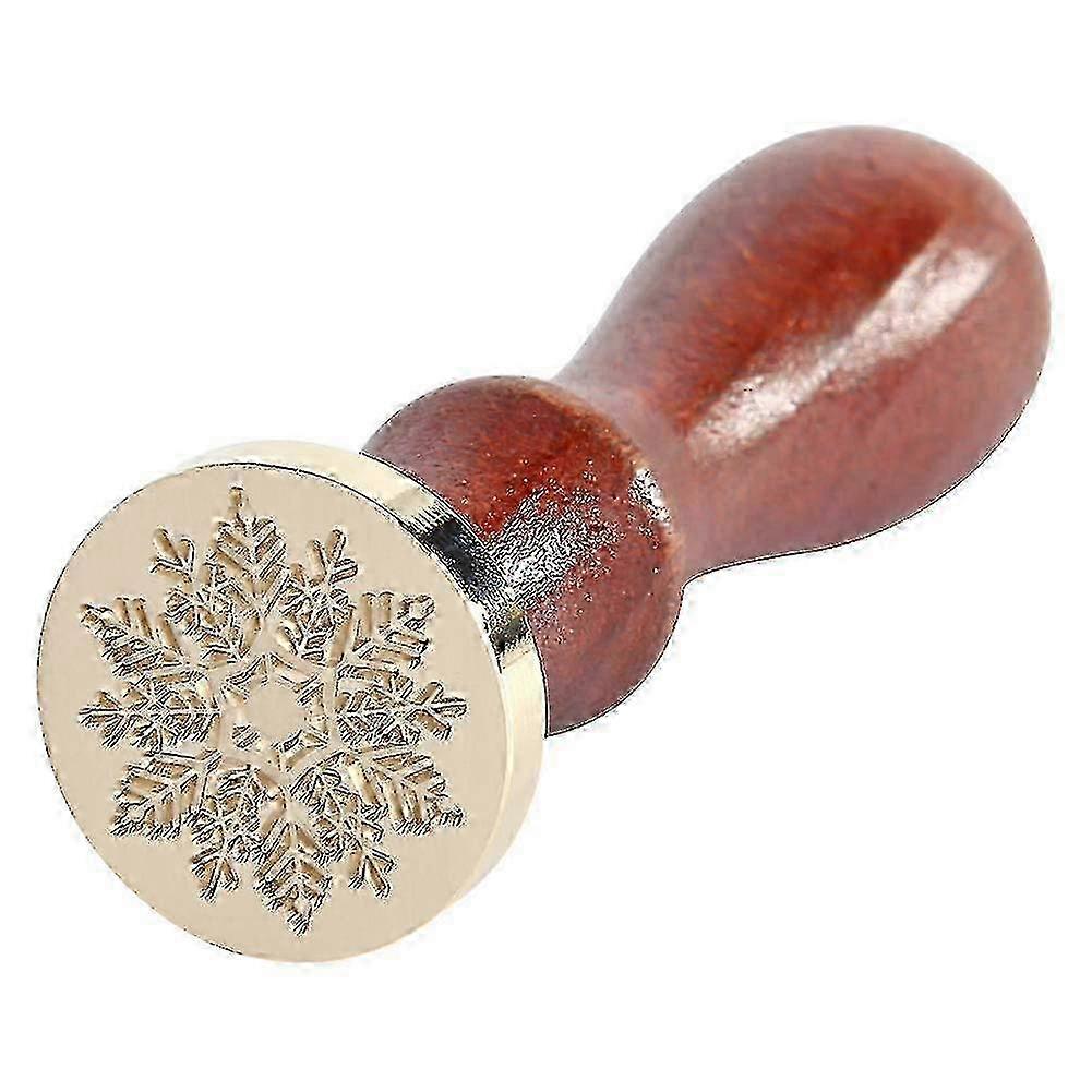 Seal Stamp Set Retro Xmas Snowflake Seal For Stamping Envelope Wedding (a54)