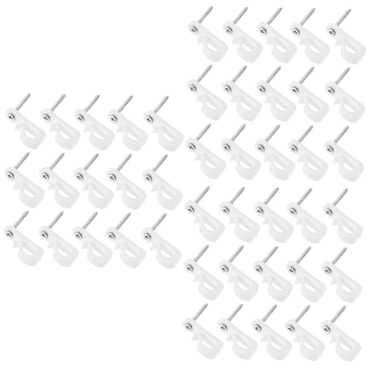 60 Sets Outdoor String Light Hanging Hooks with Screws for Easy Installation and Plant Baskets