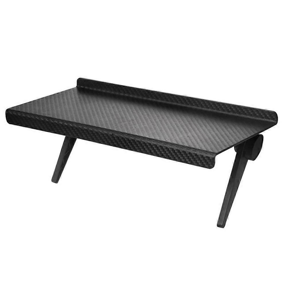 Adjustable Foldable Monitor Shelf 1Shelf Black ABS Unfinished Floor Mounted Living Room 11cm X 16.4cm Small