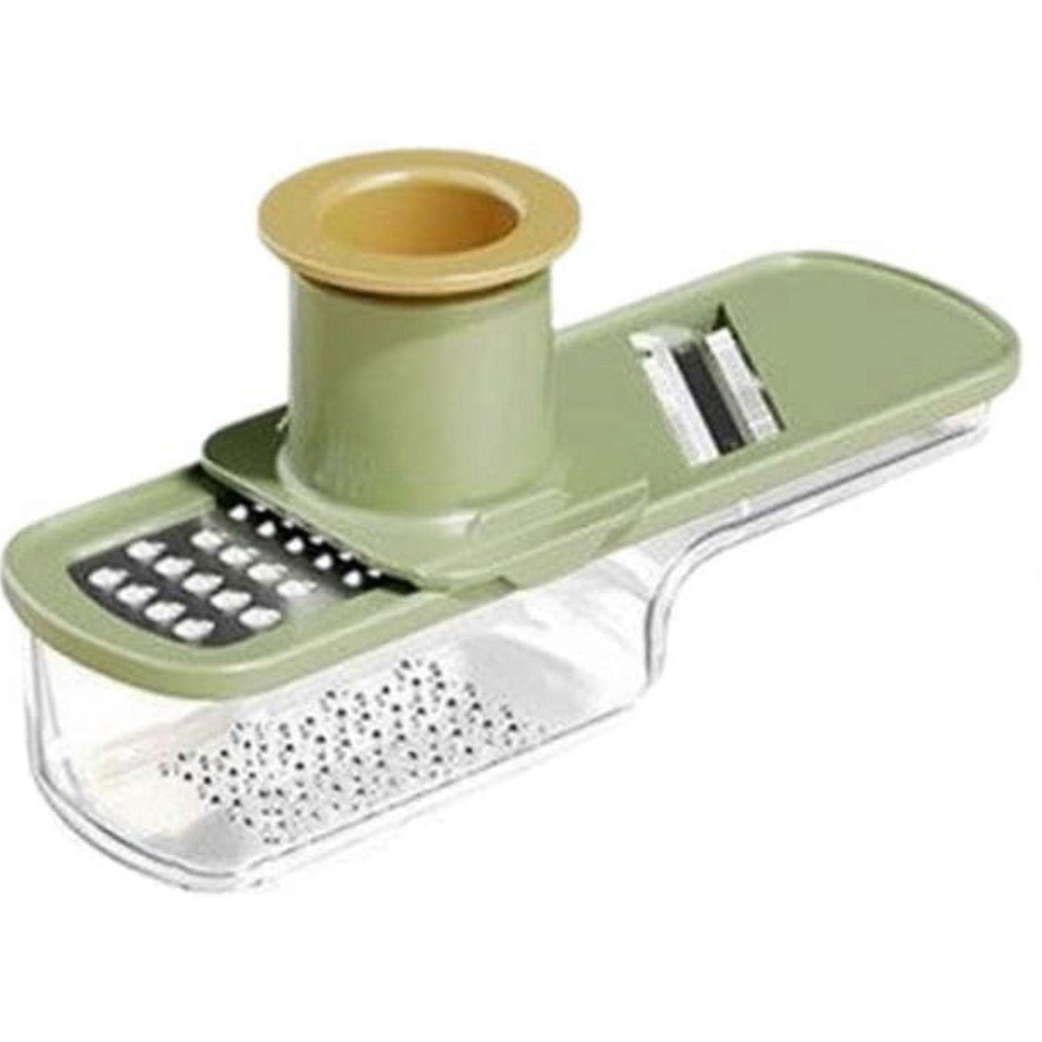 Garlic Slicer Cutter (Mini)  Multi-Functional Veggie/Ginger Grinder, Includes Storage Container