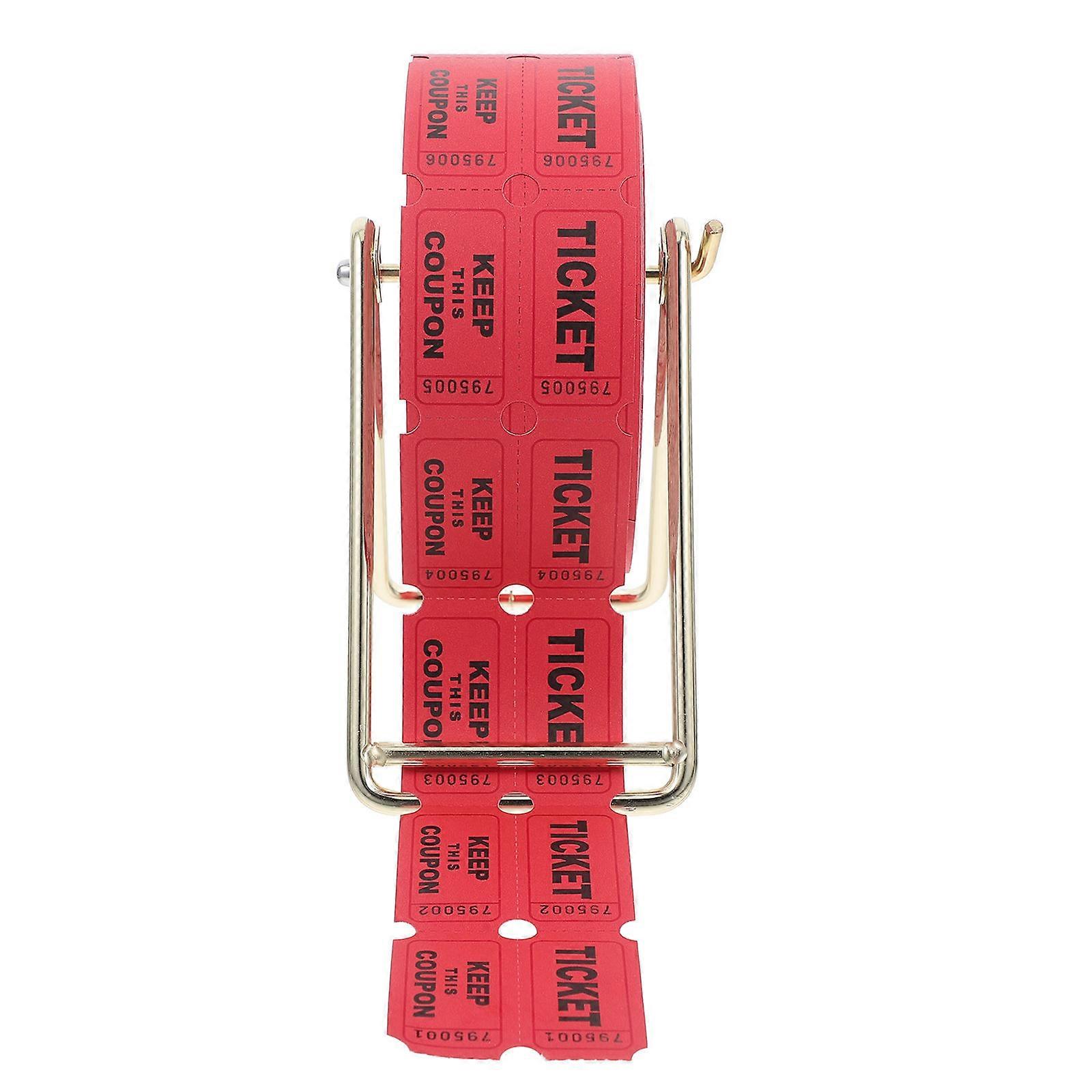 Red Award Ticket Set for Carnival with 1000Pcs Double Roll Raffle Tickets