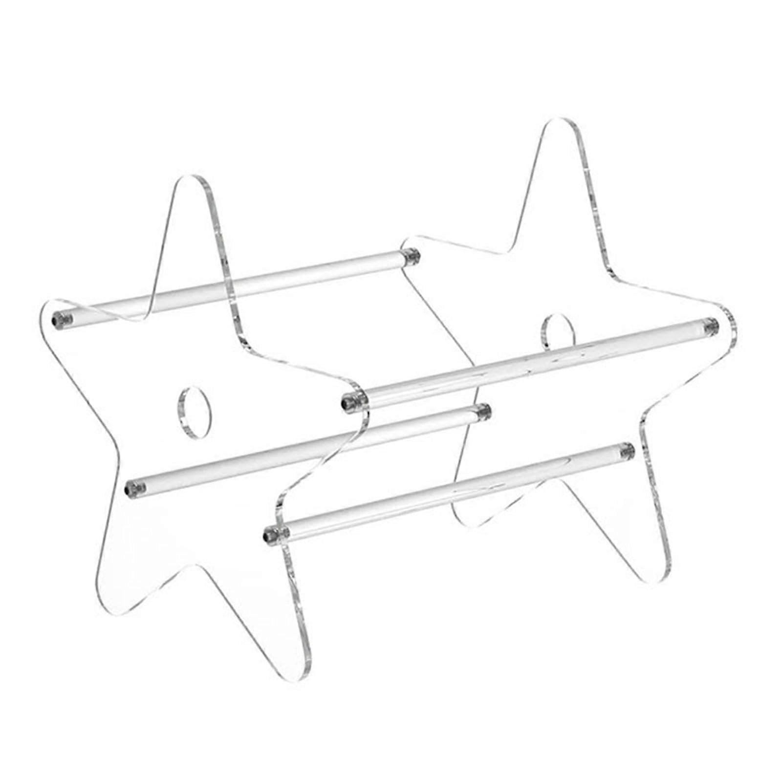 Clear Acrylic Record Display Shelf Multifunctional Portable Stand Organizer For Vinyl Records Books And Music Collectors