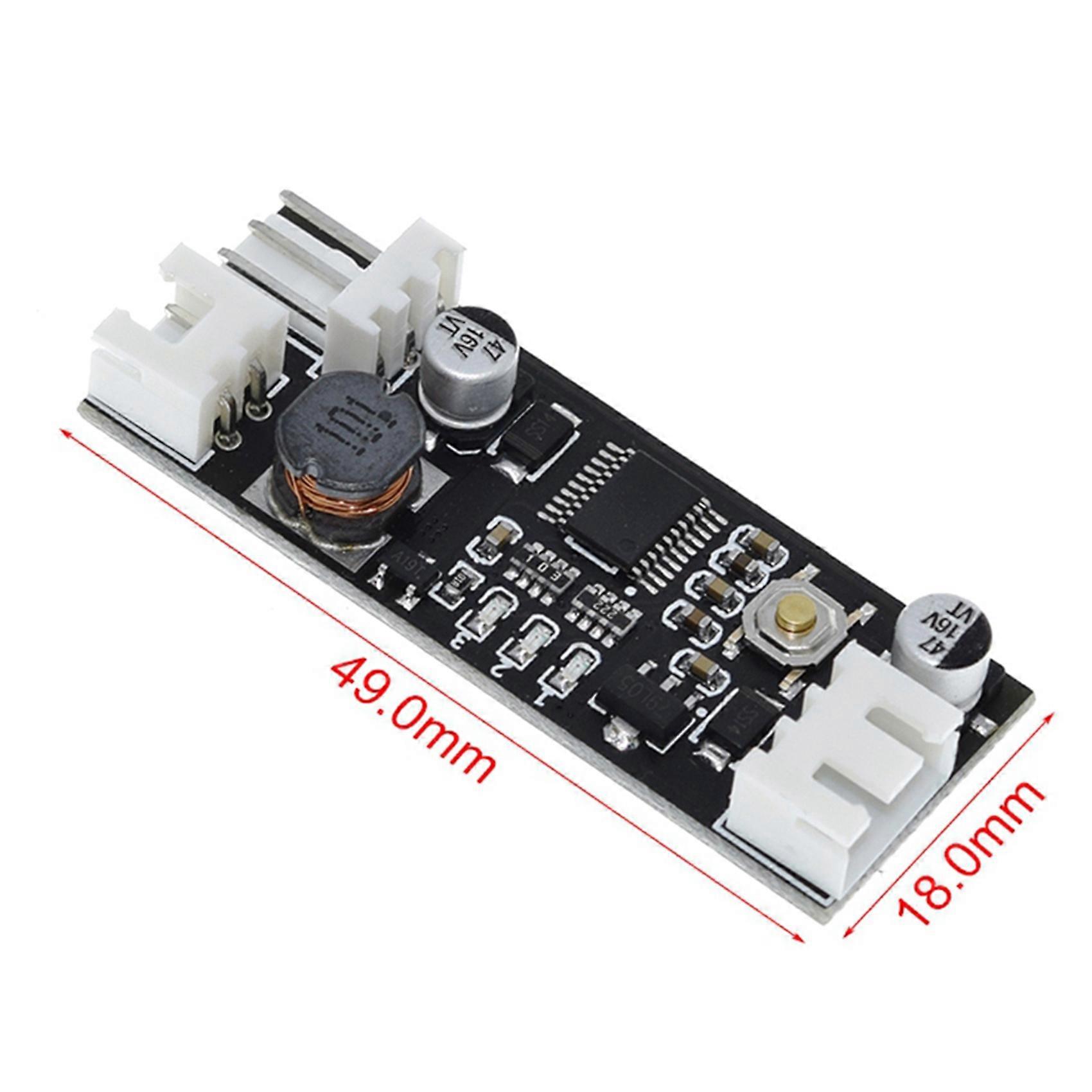 4X Single 12V 0.8A DC PWM 2-3 Wire Fan Temperature Control Speed Controller Chassis Computer Noise Reduction Module