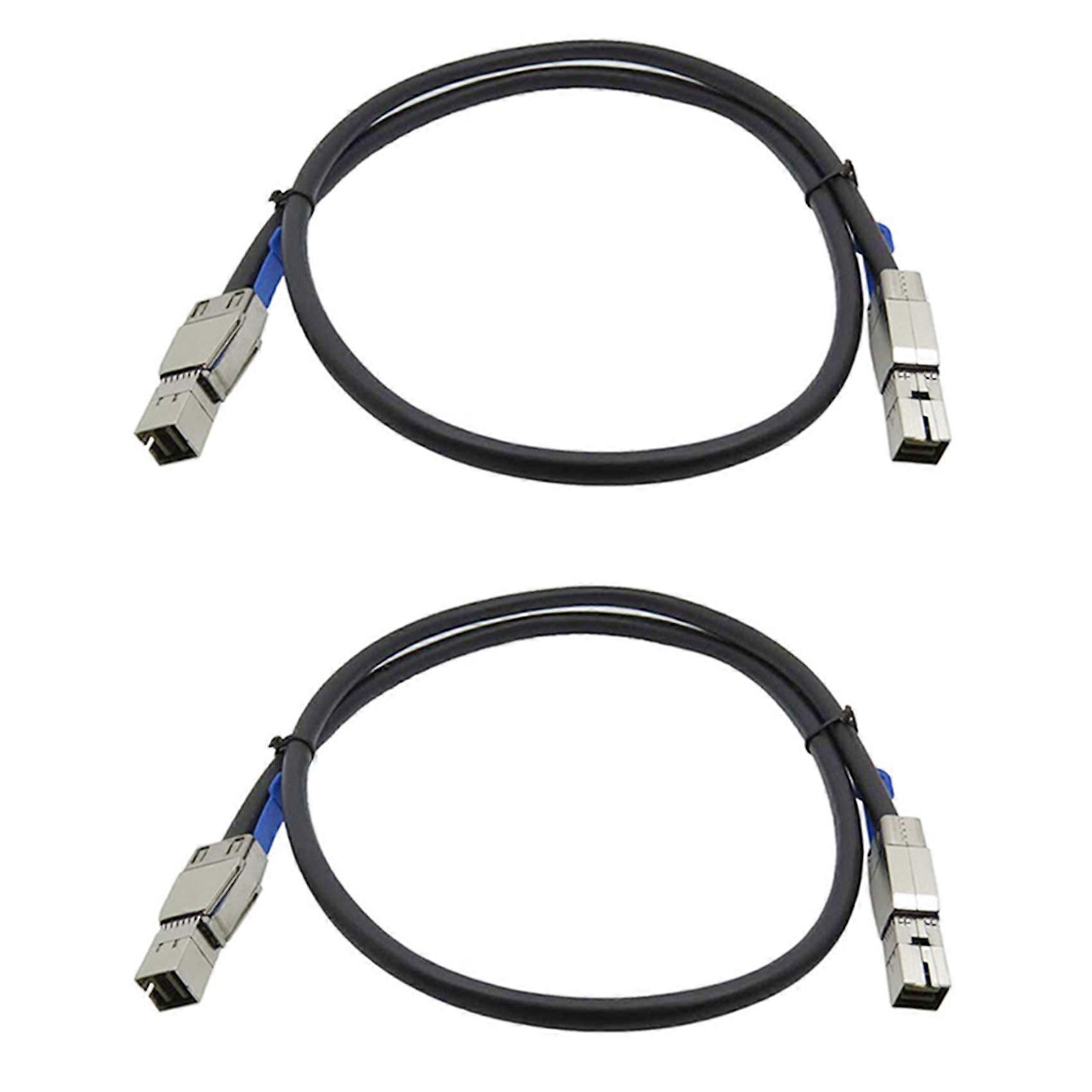 2X Mini SAS Digh Density Transfer Cable Mini SAS SFF-8644 to SFF-8644 Server External Hard Disk Data Cable