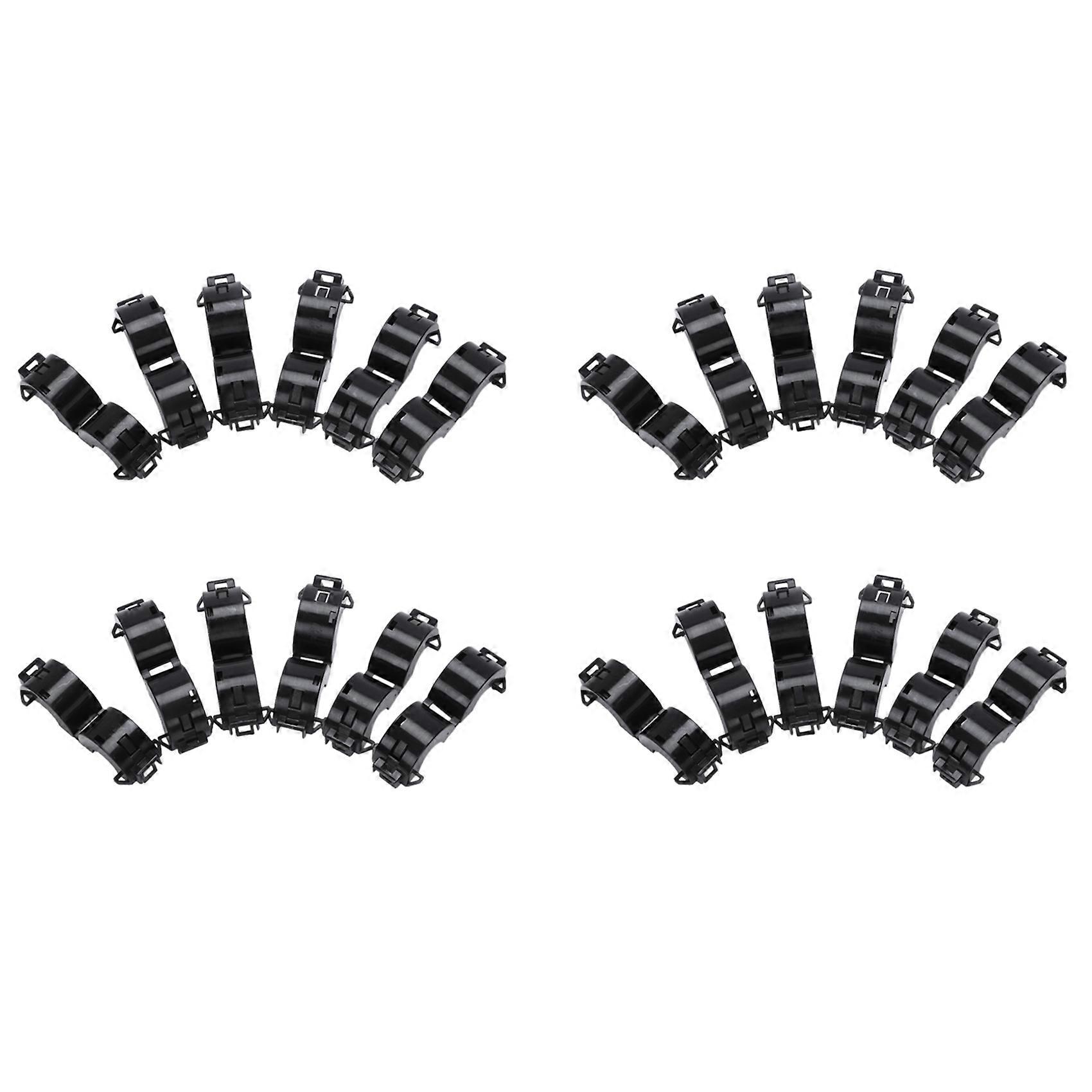 24 Pcs Black 15Mm Dia Cord Ferrite Core Noise Suppressor Filters