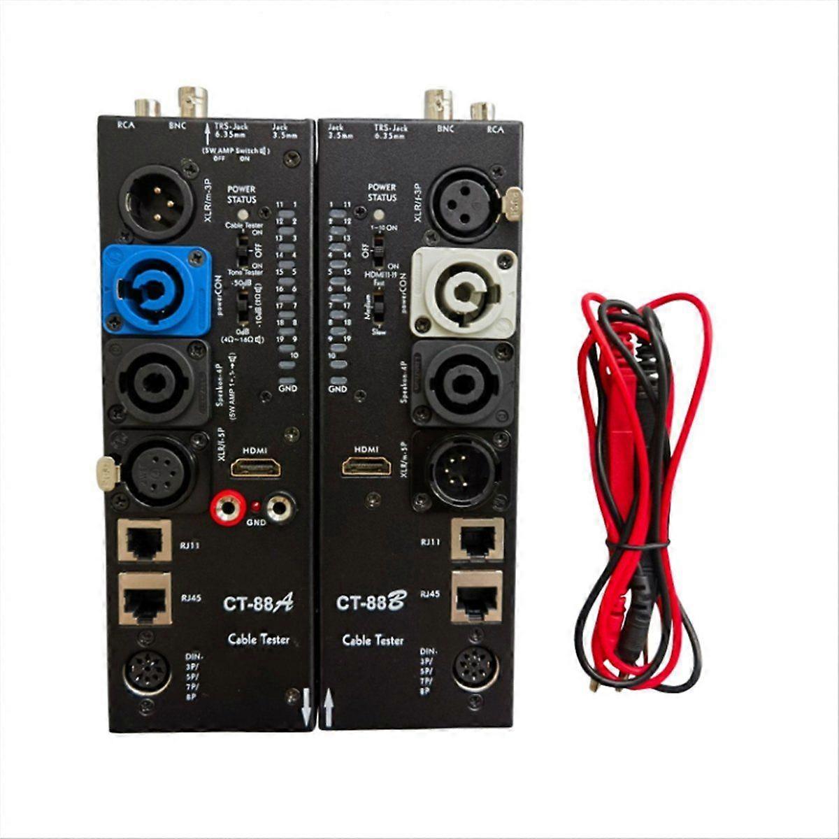 CT-88 Separat Multi-Function Line Meter XLR Signal Line Meter -Kompatibel Automatisk Audio Side Lin