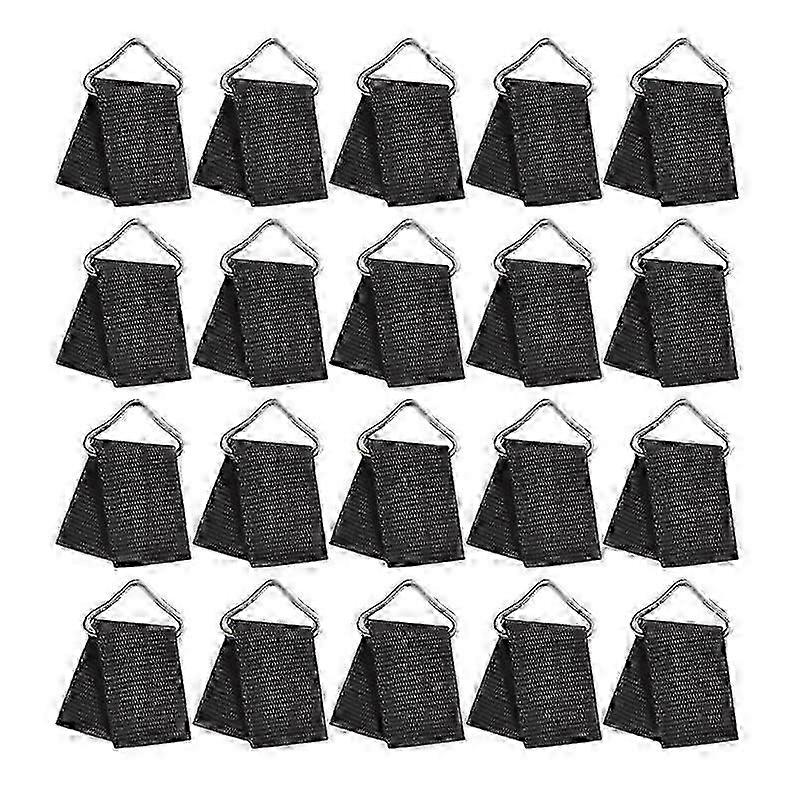 20 Sets Trampoline Spring Buckle Triangle Rings Buckle For Secure And Durable Trampoline Assembly