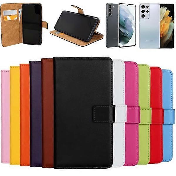 Compatible with Samsung Galaxy S21/S21FE/S21+/S21Ultra wallet case - Cerise S21