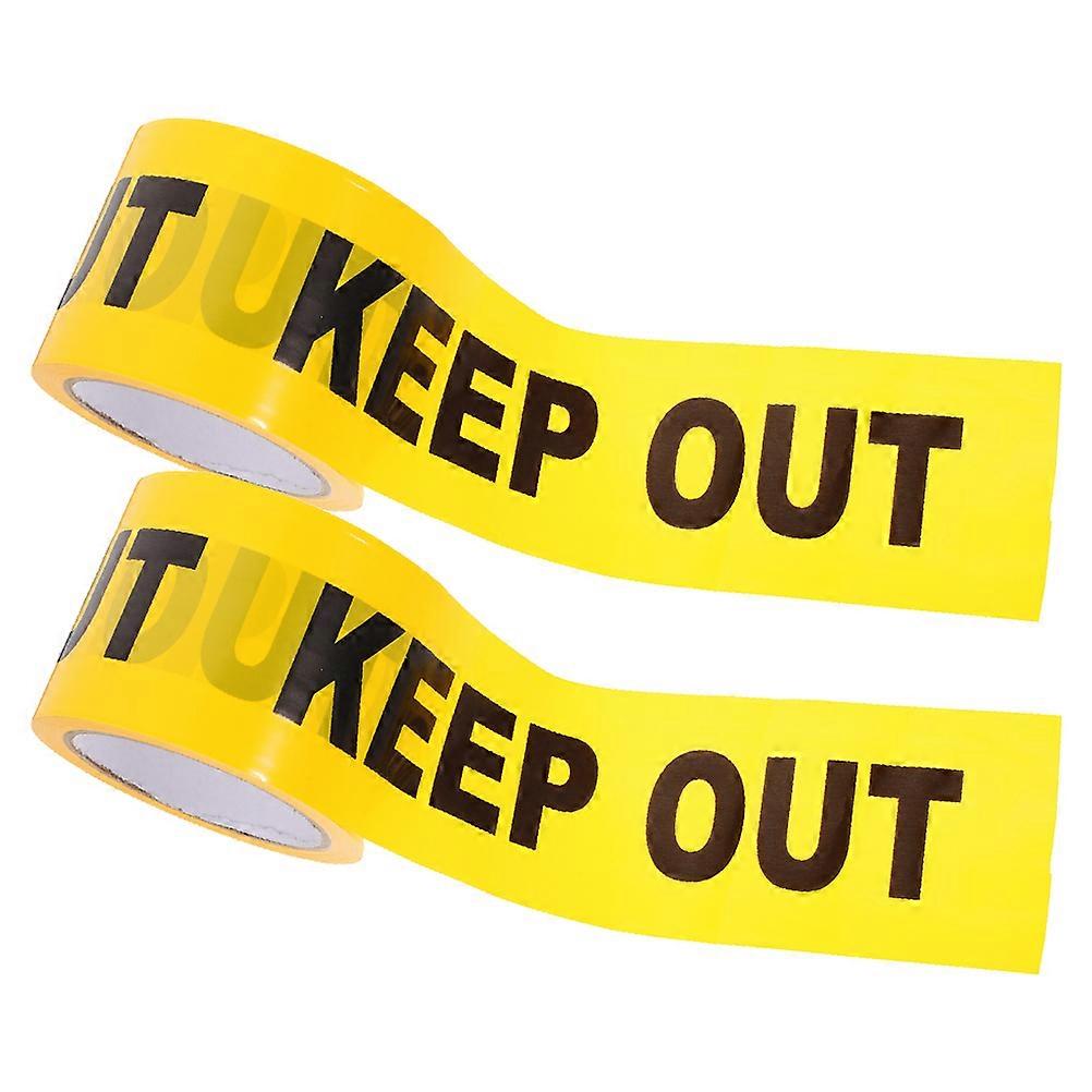 Non-Adhesive Hazard Tape 2 Rolls For Various General Users In Durable PE Material