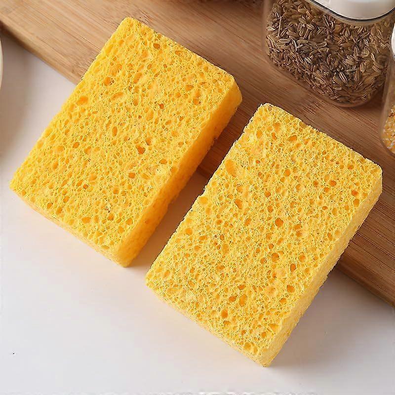 Wood Pulp Cotton Sponge rub Rectangular Compression Wood Pulp Sponge Absorbent