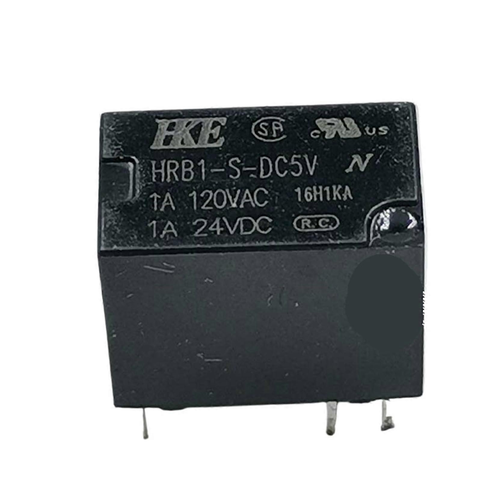 5V Relay Module 10 Pack HRB1SDC5V 6 Pin PCB Mount Electromechanical Circuit Isolation