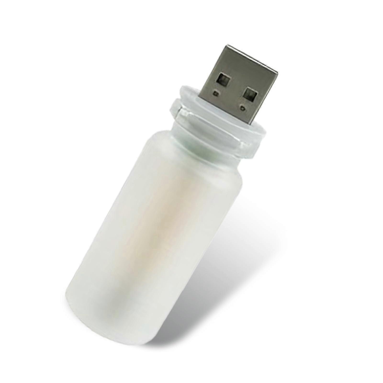 USB Ambient Light for Car Interior, Touch Control Dimming Retro Frosted LED Night Lamp, Blue