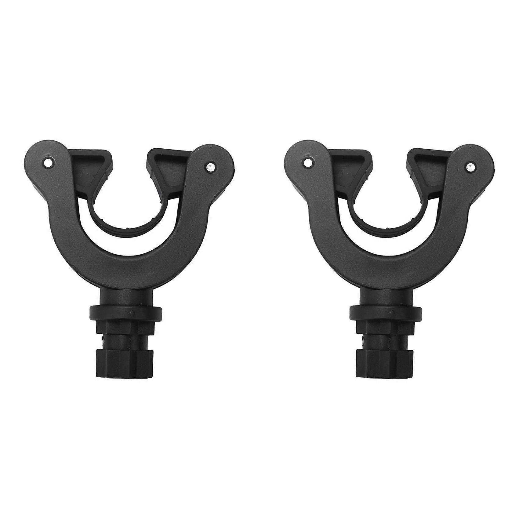 2X Paddle Holder Clip Track Mounted for Stand Up Paddle Boards and Kayaks, Deck Side Track Mounted