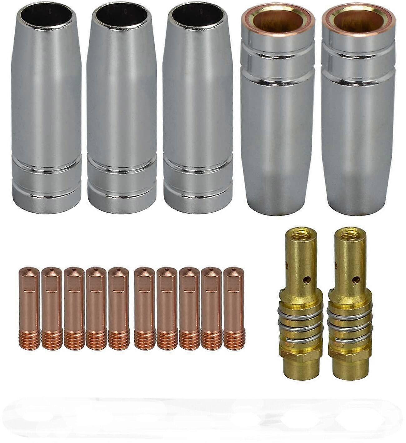 Welding Nozzle Kit .035' MIG Welder Accessories for Everlast PowerMTS 211Si, Durable 17/18pc Set